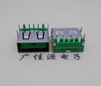 中堂镇5A大电流 快充接口 USB5p绿胶芯 常规母座