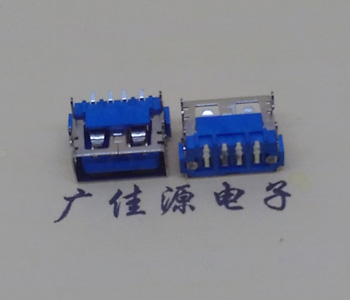 中堂镇usb2.0接口 AF短体10.0母座 卧式直边 连接器插座