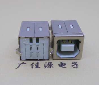 中堂镇USB BF180度母座 打印机接口 立式直插带赛