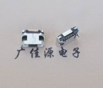 中堂镇迈克小型 USB连接器 平口5p插座 有柱带焊盘