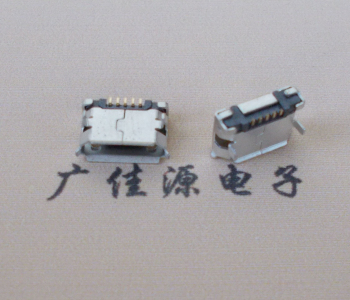 中堂镇Micro USB卷口 B型(无柱）插板脚间距6.4普通端子