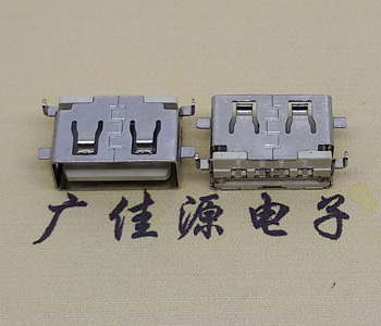 中堂镇USB母座 前贴后插 沉版1.1/1.9总长8.5mm大电流