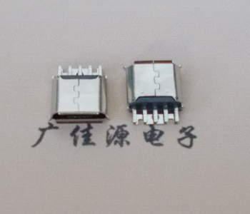 中堂镇Micro USB母座 防水接口焊线夹板式悬空翻边