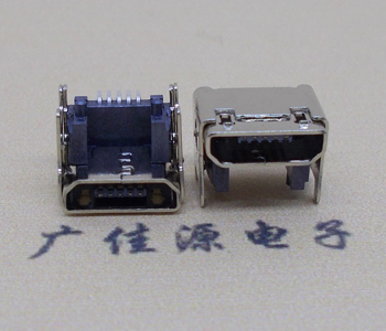 中堂镇MICRO USB 5P母座 SMT垫高 L=4.15双壳