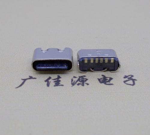 中堂镇Type-C6p母座接口短体立贴5.0mm