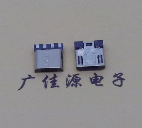 中堂镇Micro USB焊线公头前五后四7.5MM超短尺寸