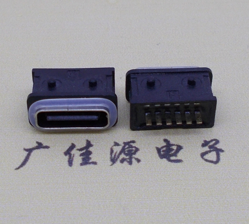 中堂镇防水type-c6p母座立式直插带定位住连接器