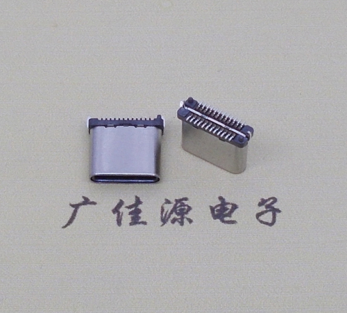中堂镇USB TYPE-C接口短体24P公头立式贴板高度H=8.0mm 高速数据传输快充电款
