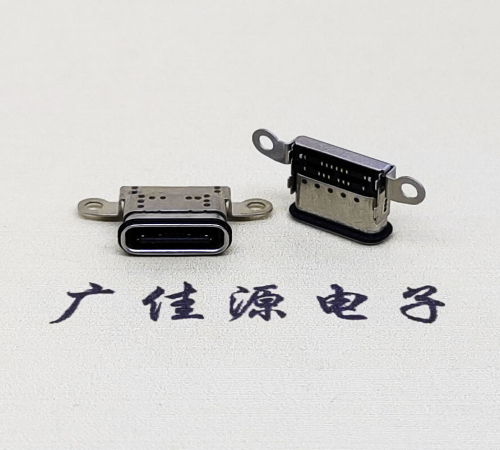 中堂镇USB 3.1C口.TYPE-C16P防水双排贴插座带螺丝孔